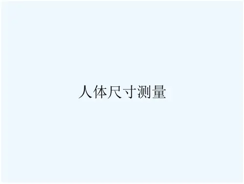 人体尺寸测量