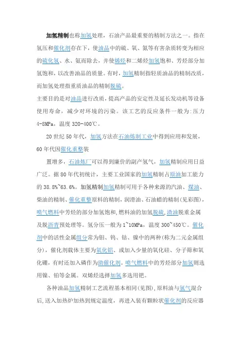 加氢精制