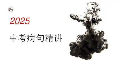 病句辨析精讲(课件)-2025年中考语文一轮复习