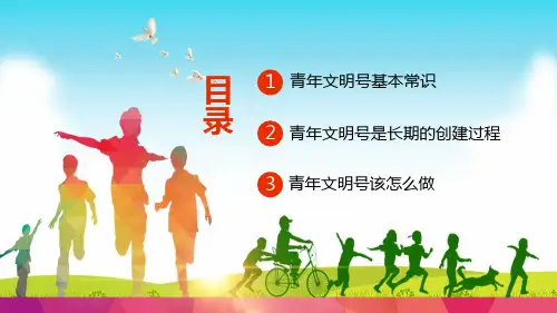 青年文明号该做什么青年文明号主题班会内容PPT汇报