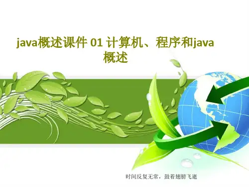 java概述课件 01 计算机、程序和java概述共28页