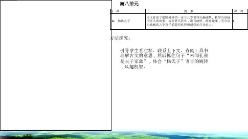 杨氏之子教学课件ppt五年级语文下册部编版