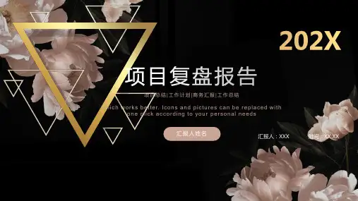 项目复盘报告课件PPT模板