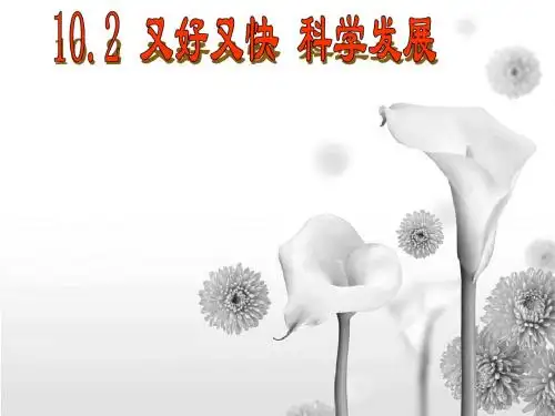 24--又好又快 科学发展