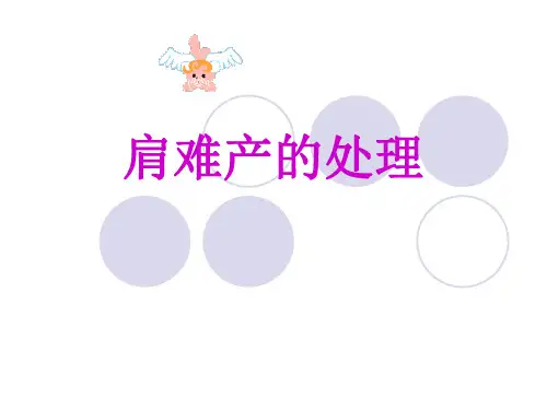 肩难产的护理ppt课件