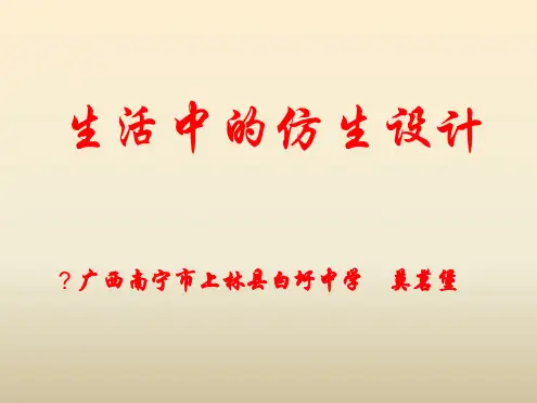14生活中的仿生设计