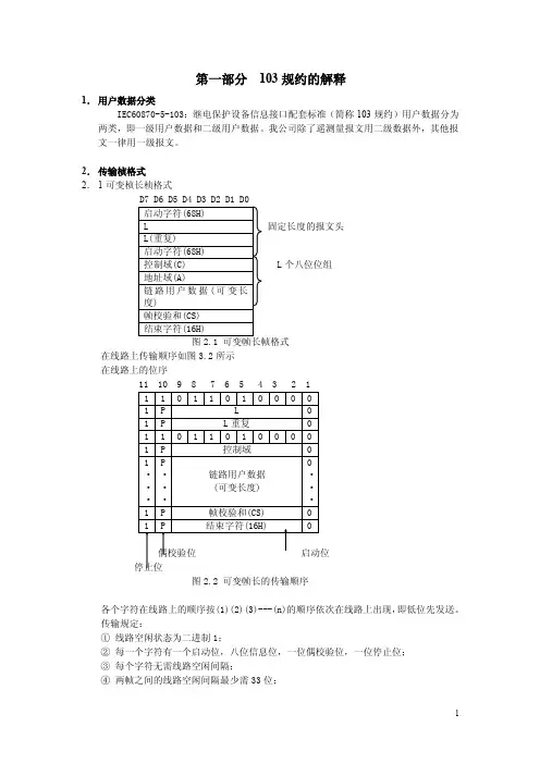 第一部分103规约的解释用户数据...