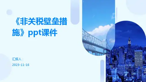 《非关税壁垒措施》ppt课件