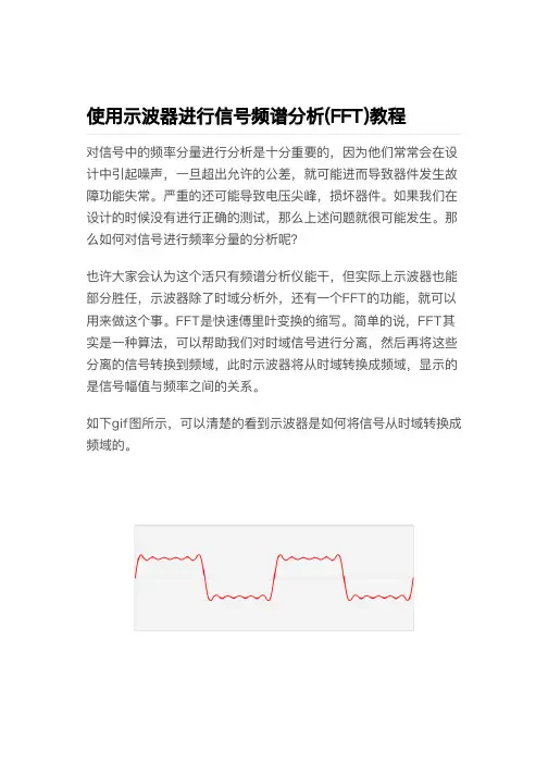 使用示波器进行信号频谱分析(FFT)教程