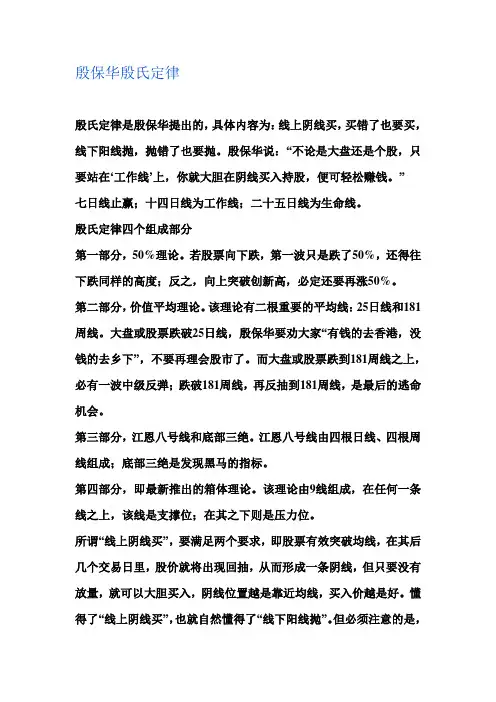 殷氏定律_江恩4号线的450天移动平均线