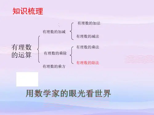 浙教版初中数学七年级上册 2.4  有理数的除法   课件 教学课件