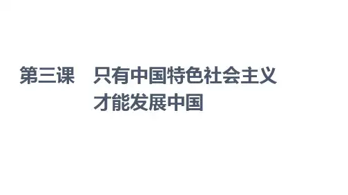 2021-2022学年部编版政治必修1课件：第3课 第1框 伟大的改革开放(57页)