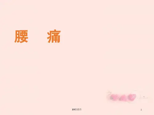 腰痛   ppt课件