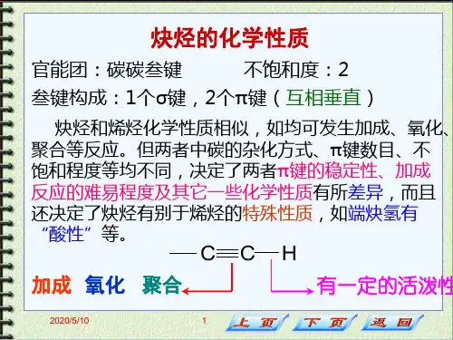 炔烃的化学性质