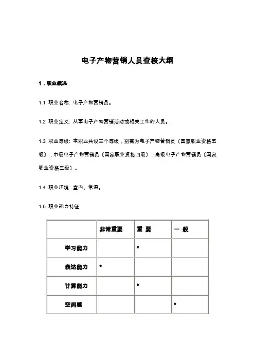 电子产品营销人员培训教材