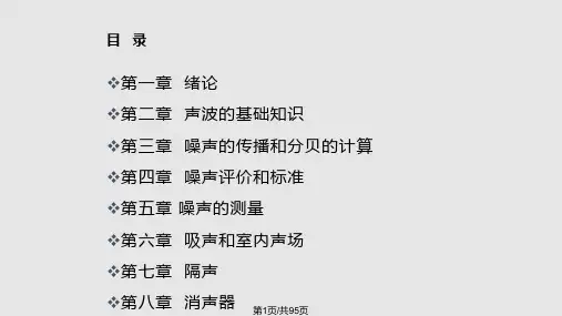理学环境噪声控制工程PPT课件