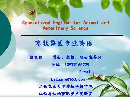 《畜牧兽医专业英语》PPT课件