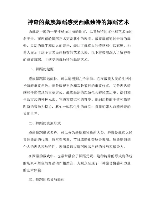 神奇的藏族舞蹈感受西藏独特的舞蹈艺术