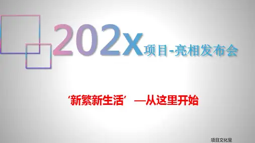 地产项目新楼盘发布亮相发布会策划案