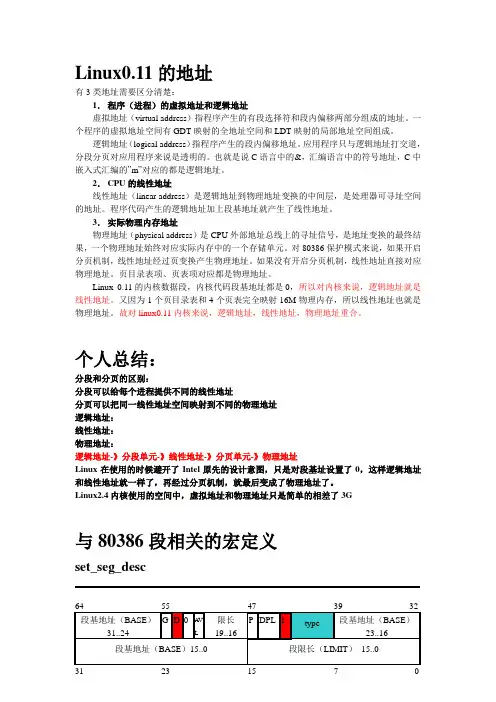 进程管理_linux0.11
