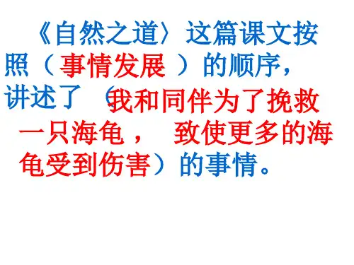 人教版小学四年级语文自然之道(PPT)2-2