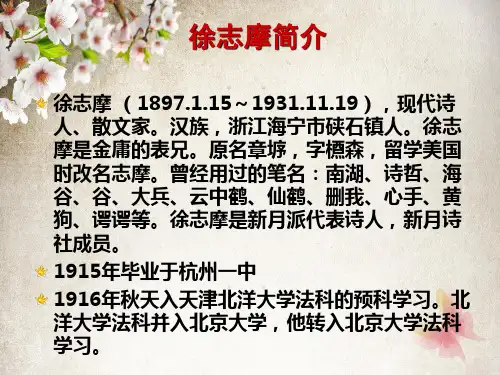 雪花的快乐徐志摩课件