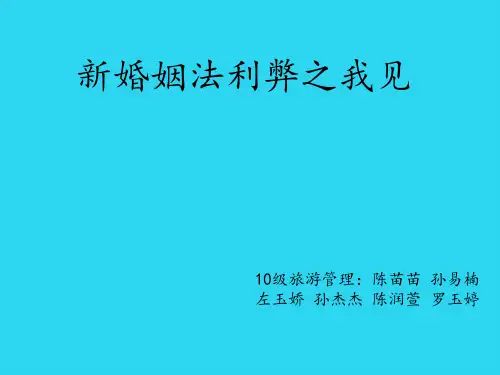 【全面版】新婚姻法ppt PPT文档