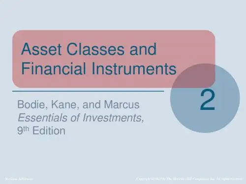 Chap002投资学(英)《Asset Classes and Financial Instruments》