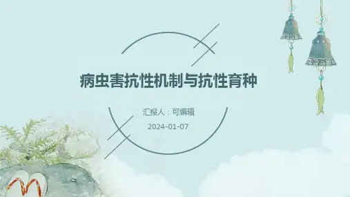 病虫害抗性机制与抗性育种