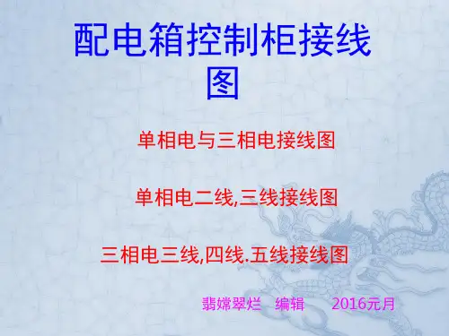 配电箱控制柜接线图演示幻灯片