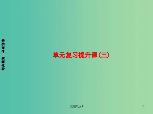 高中政治 第三单元 收入与分配复习提升课课件 新人教版必修1