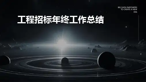 工程招标年终工作总结PPT