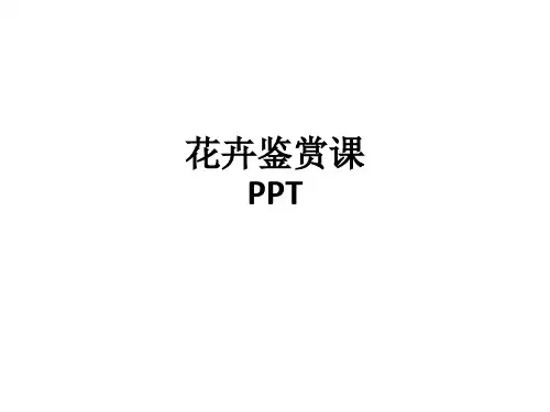 花卉鉴赏课ppt课件