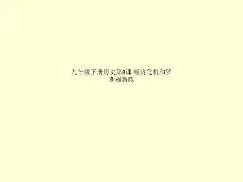 九年级下册历史第8课 经济危机和罗斯福新政