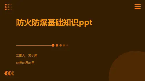 防火防爆基础知识ppt