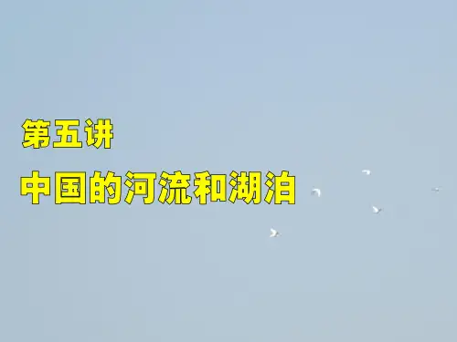 高三第一轮复习中国地理-中国河流与湖泊