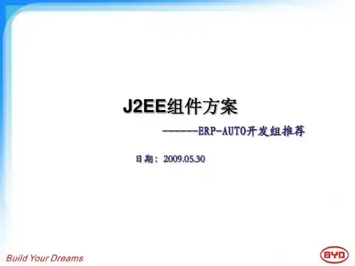 J2EE组件方案
