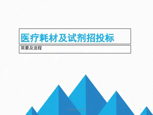 医疗器械及耗材挂网课件