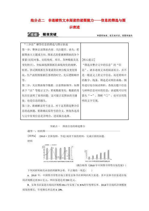 最新高考语文高分技巧二轮复习专题：非连续性文本阅读的读图能力讲义
