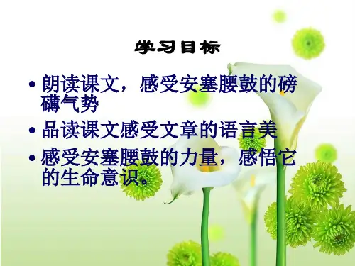 安塞腰鼓完美版说课讲解