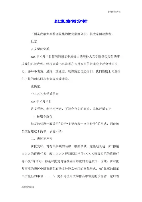 批复案例分析.doc