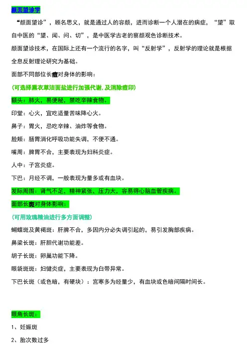 1颜面望诊学(精)
