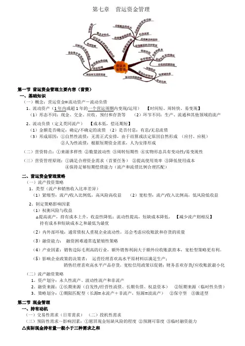 中级会计-财务管理7营运资金管理