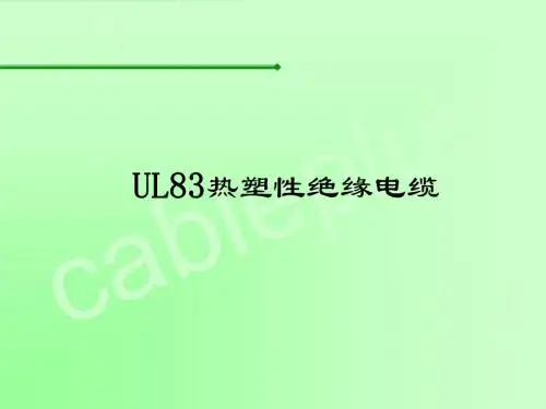 UL 83培训资料