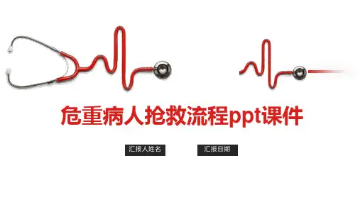 危重病人抢救流程ppt课件