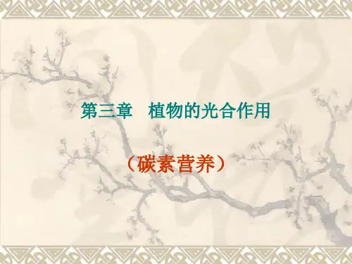 第三章 植物的光合作用u
