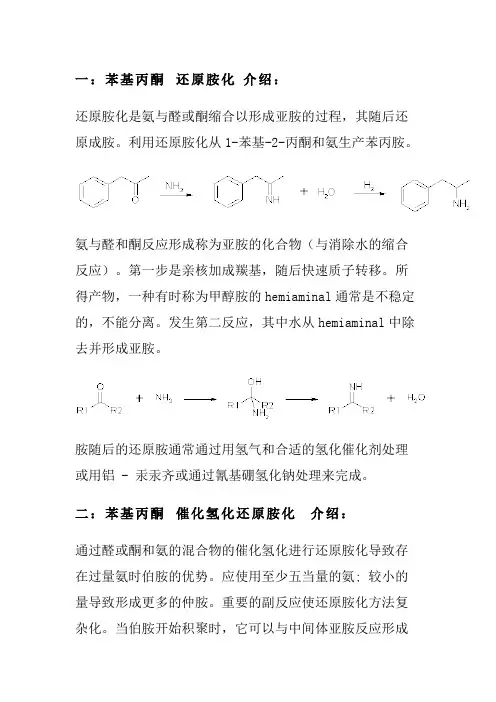 苯基丙酮还原胺化操作工艺的概述与参考