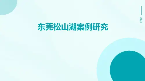 东莞松山湖案例研究