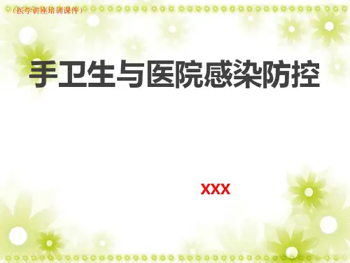 (新)手卫生与医院感染防控(医学讲座培训课件)