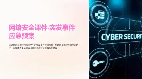 《网络安全课件-突发事件应急预案》